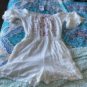 Boho romper with bell sleeves